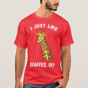 Camiseta Eu Só Gosto De Girafas Engraçadas E Bonitas Girafa