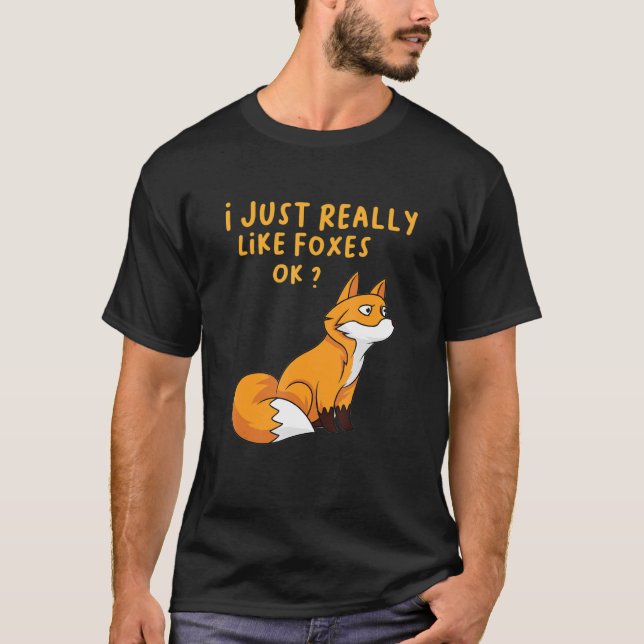 Camiseta Eu Só Gosto De Raposas Ok Tee (Frente)