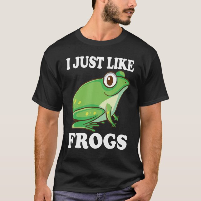 Camiseta Eu Só Gosto De Sapos Sapo Costume Amphibian (Frente)