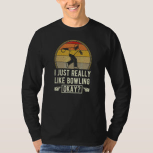 Camiseta Eu Só Gosto Muito de Boliche, Okay Parte da Pista