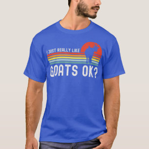 Camiseta Eu só gosto muito de cabras, ok, animação animal