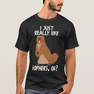 Camiseta Eu Só Gosto Muito De Gophers Ok