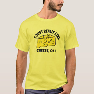 Camiseta Eu Só Gosto Muito De Queijo OK