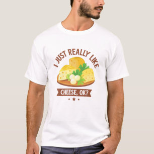 Camiseta Eu Só Gosto Muito De Queijo OK