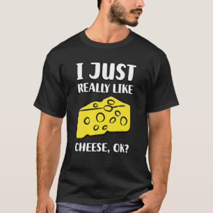 Camiseta Eu Só Gosto Muito De Queijo OK