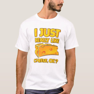 Camiseta Eu Só Gosto Muito De Queijo OK