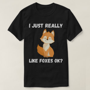 Camiseta Eu Só Gosto Muito de Raposas Ok?