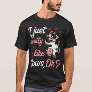 Camiseta Eu Só Gosto Muito de Vacas