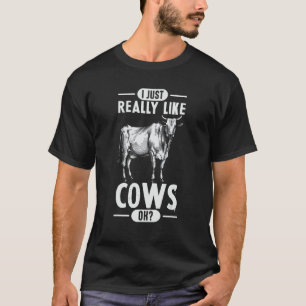 Camiseta Eu Só Gosto Muito de Vacas OK Fazenda Vaca 1