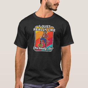 Camiseta Eu Só Gosto Muito Do Capitão Pirata Da Bunda Treas