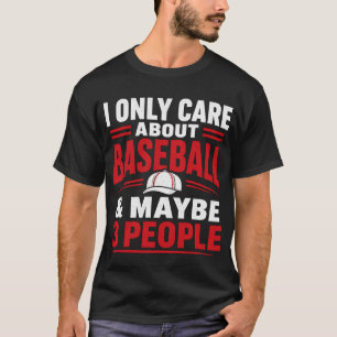 Camiseta Eu Só Me Importo Com Beisebol Citação Engraçada