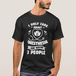 Camiseta Eu Só Me Preocupo Com Anestesia E Talvez 3 Pessoas