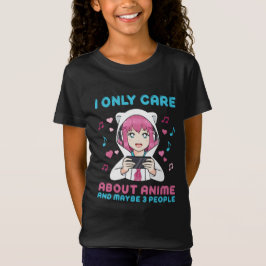 Camiseta Eu Só Me Preocupo Com O Gráfico De Meninas Animes