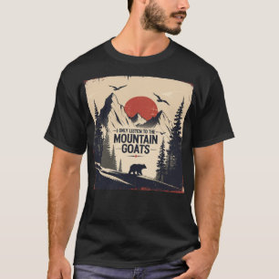Camiseta Eu só ouço o gráfico das cabras de montanha