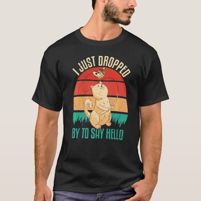 Camiseta Eu Só Passei Para Dizer Olá Tanque de Peixes Koi C (Frente)