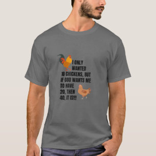 Camiseta Eu Só Queria 10 Galinhas, Frangos De Frango, Peck