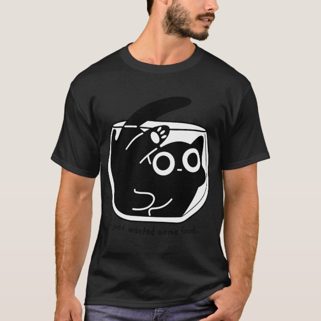 Camiseta Eu só queria um pouco de comida... (Frente)