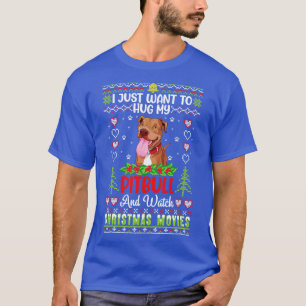 Camiseta Eu Só Quero Abraçar Meu Cachorro Pitbull E Ver Cri