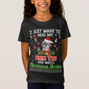 Camiseta Eu Só Quero Abraçar Meu Cachorro Shih Tzu E Ver Ch