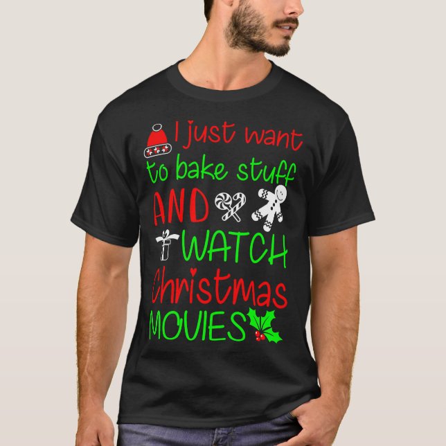 CAMISETA EU SÓ QUERO ASSAR DE COISAS E VER O NATAL MOVI (Frente)