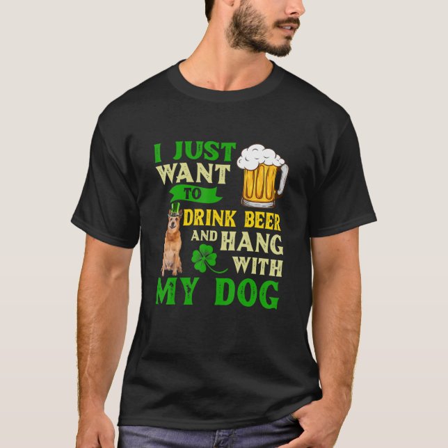 Camiseta Eu Só Quero Beber Cerveja E Aguentar Com Meu Austr (Frente)
