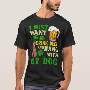 Camiseta Eu Só Quero Beber Cerveja E Aguentar Com Meu Galho