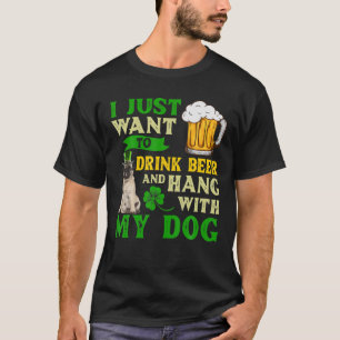 Camiseta Eu Só Quero Beber Cerveja E Aguentar Com Meu Pug