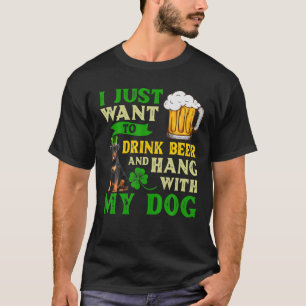 Camiseta Eu Só Quero Beber Cerveja E Aguentar Com Meu Rott