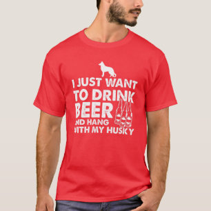 Camiseta Eu Só Quero Beber Cerveja E Aguentar Com Meu Rouco