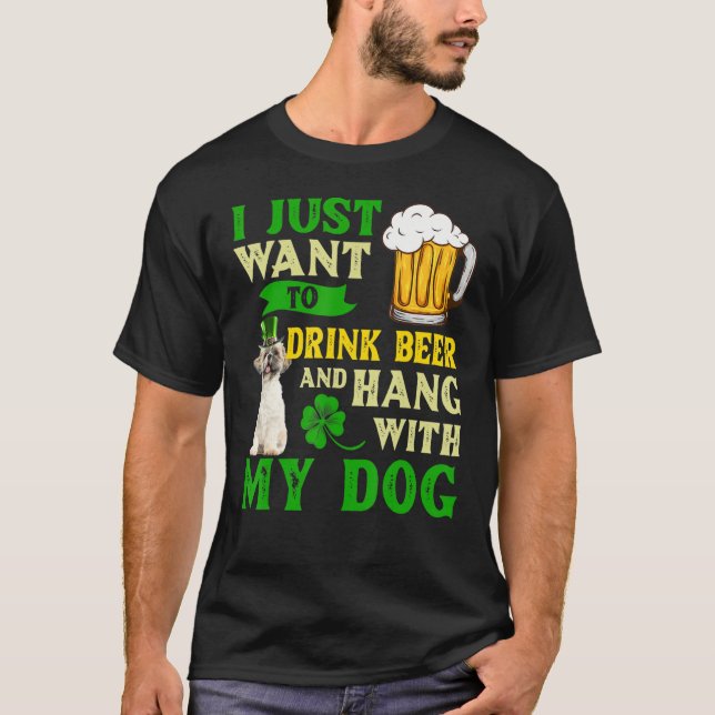 Camiseta Eu Só Quero Beber Cerveja E Aguentar Com Meu Turno (Frente)