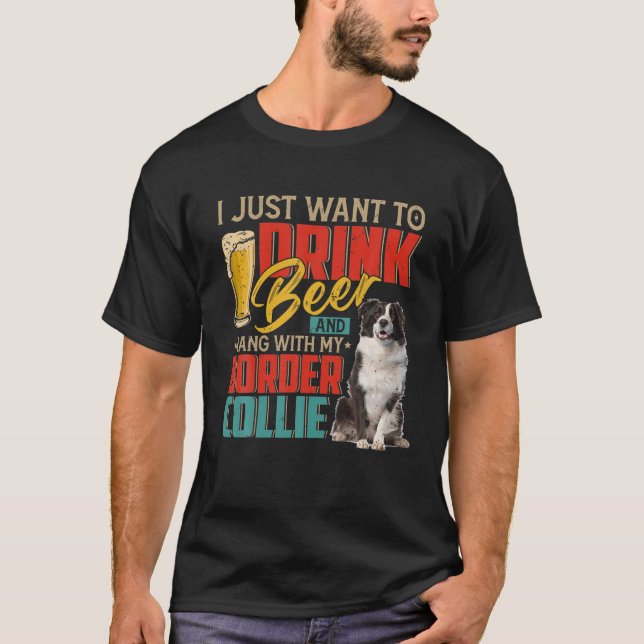 Camiseta Eu Só Quero Beber Cerveja E Ficar Com A Minha Fron (Frente)