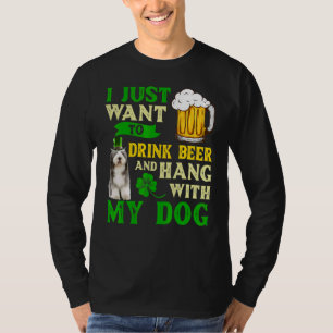 Camiseta Eu Só Quero Beber Cerveja E Ficar Com Antigos Ingl