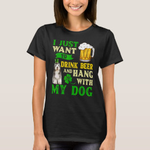 Camiseta Eu Só Quero Beber Cerveja E Ficar Com Antigos Ingl