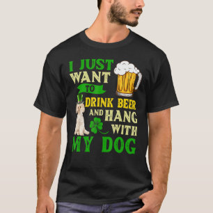 Camiseta Eu Só Quero Beber Cerveja E Ficar Com Meu Morkie