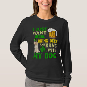 Camiseta Eu Só Quero Beber Cerveja E Ficar Com Meu Morkie
