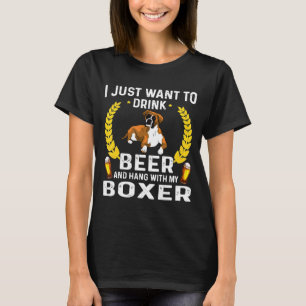 Camiseta Eu Só Quero Beber Cerveja E Minha Boxer