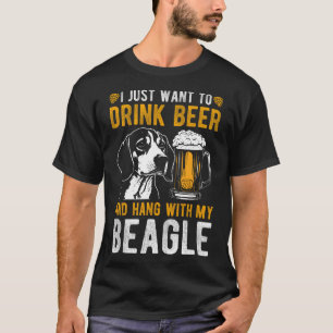 CAMISETA EU SÓ QUERO BEBER CERVEJA E PASSAR O TEMPO COM O M