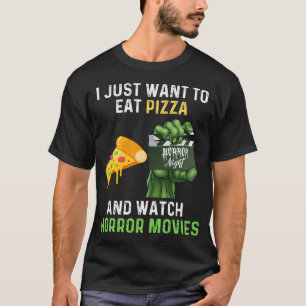 Camiseta Eu Só Quero Comer Pizza E Ver Filmes Amanhã