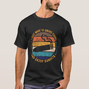 Camiseta Eu Só Quero Fumar Charuto De Cigarro