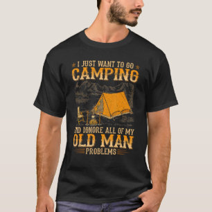 Camiseta Eu Só Quero Ir Acampar E Ignorar Todos Os Meus Ant