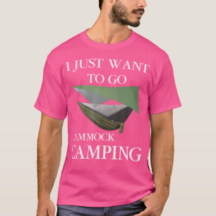 Camiseta Eu Só Quero Ir Acampar Hammock