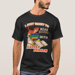 Camiseta Eu Só Quero Ler Livros E Pôr Meu Drago Com Mão