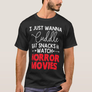 Camiseta Eu Só Quero Me Aconchegar Comer Lanches Assistir F