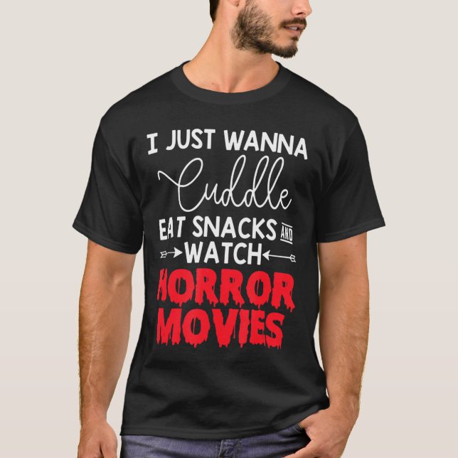 Camiseta Eu Só Quero Me Aconchegar Comer Lanches Assistir F (Frente)