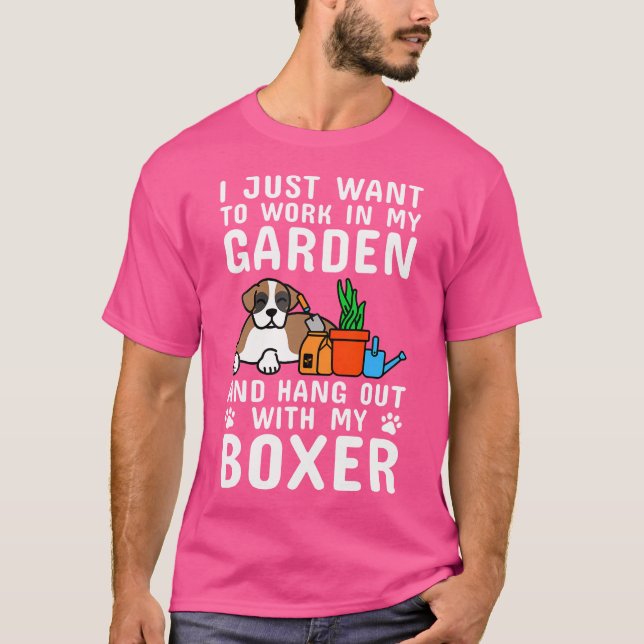 Camiseta Eu Só Quero Trabalhar No Meu Cachorro De Jardim (Frente)