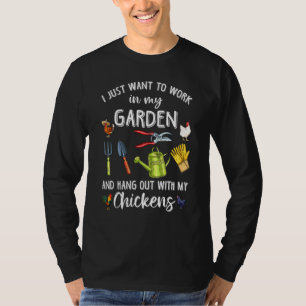 Camiseta Eu Só Quero Trabalhar No Meu Jardim E Desligar O M