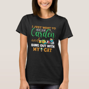 Camiseta Eu Só Quero Trabalhar No Meu Jardim E Me Divertir