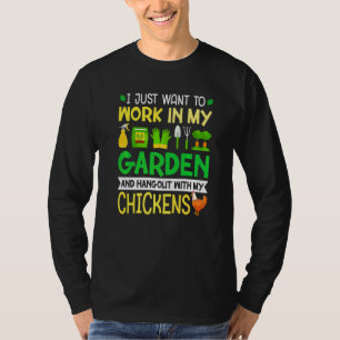 Camiseta Eu Só Quero Trabalhar No Meu Jardim E Sair Na Moda