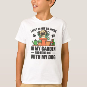 Camiseta Eu Só Quero Trabalhar No Meu Jardim Saindo Com Cac