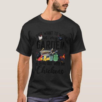 Camiseta Eu Só Quero Trabalhar No Meu Jardim Saindo Com O M